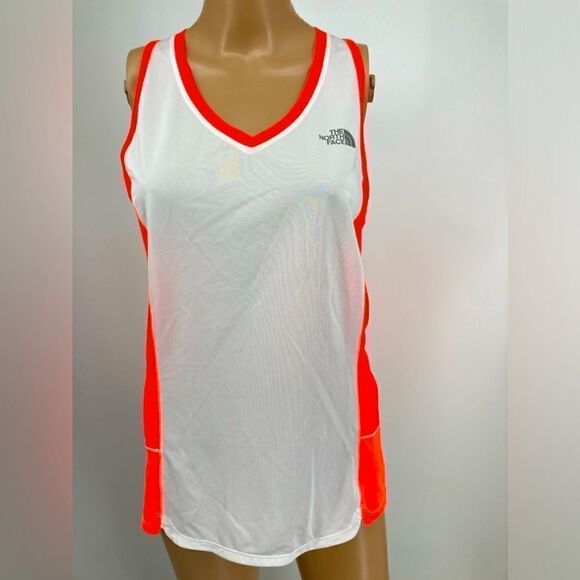 NWT The North Face Flash Dry White/Neon Pink Top Size M - Picture 1 of 9